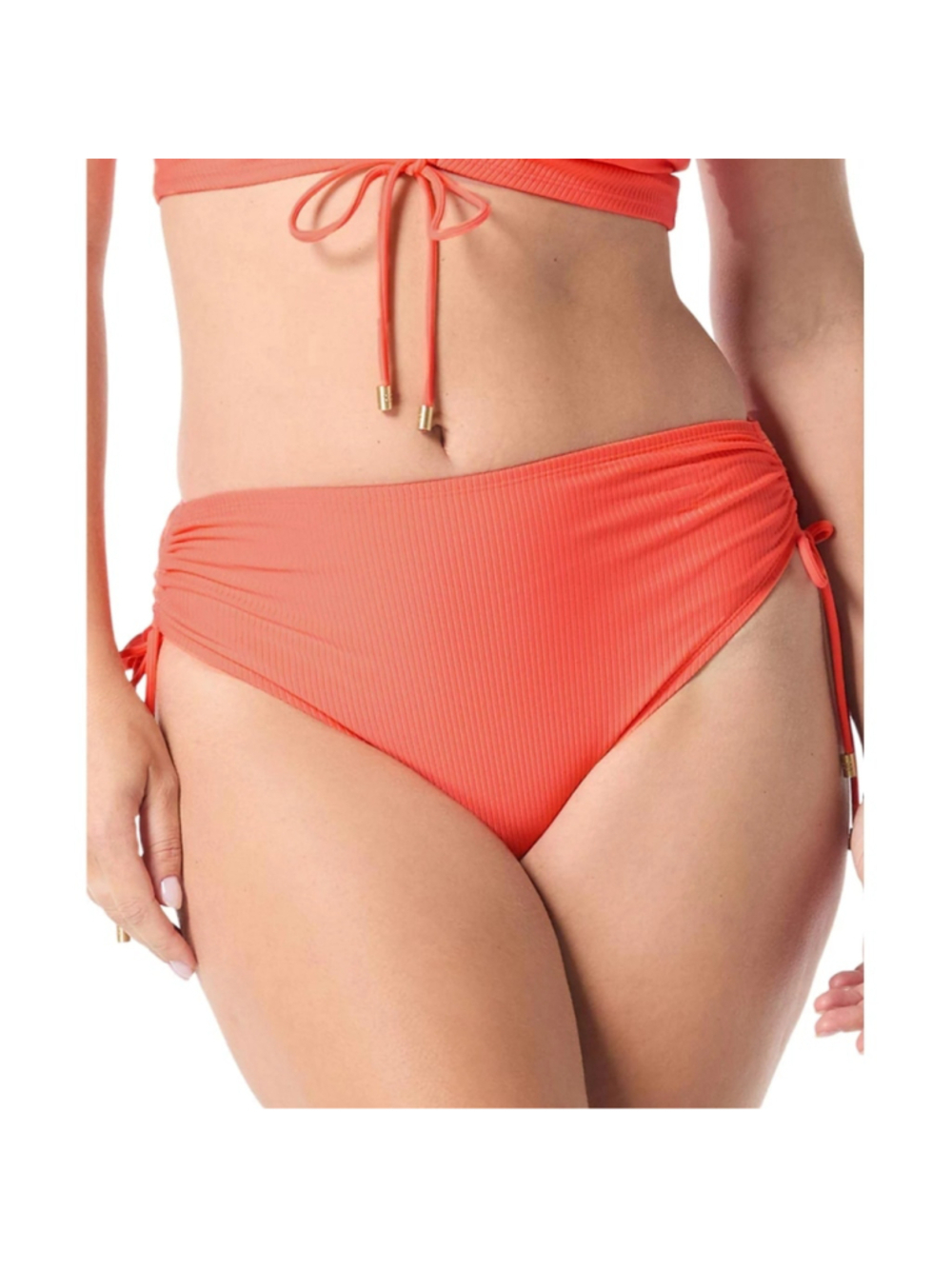 Coco Reef Women's Size Large Bright Orange Side-Tie Bikini Bottoms NWT